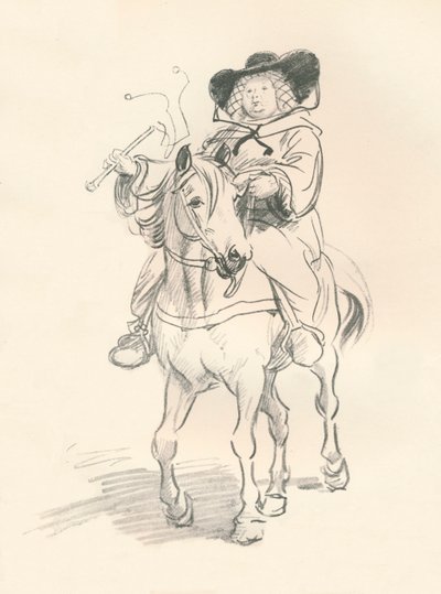 巴斯的妻子，c1917的初步草图 作者 休·汤姆森