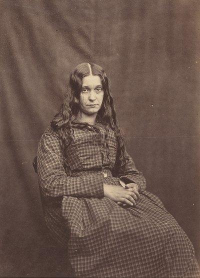 女子，萨里郡精神病院，约 1855 年（照片1855 年（照片） 作者 休·韦尔奇·戴蒙德