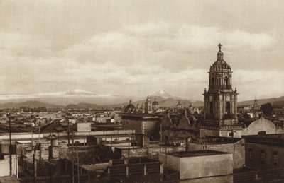 墨西哥：首都梅希科，东部局部景观（黑白照片） 作者 雨果·布雷默