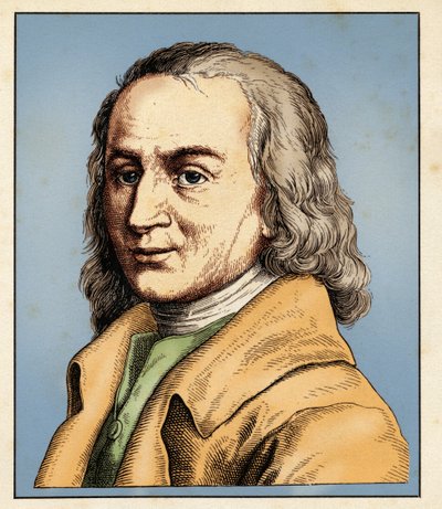 Matthias CLAUDIUS (1740年8月15日-1815年1月21日) 1854年（雕刻）。 作者 雨果·伯克纳