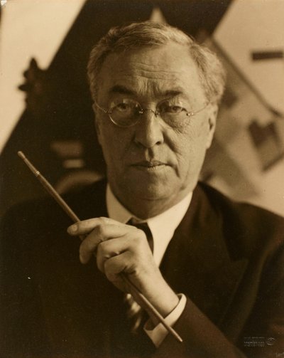 艺术家瓦西里-康定斯基的肖像，1866-1944。 作者 雨果·埃尔福特