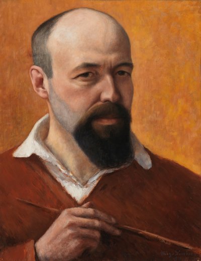 自画像》，1914年。 作者 雨果·辛伯格