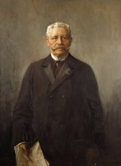 保罗·冯·兴登堡（Paul von Hindenburg）肖像，1847年至1934年，1926年。 作者 雨果·沃格尔（Hugo Vogel）