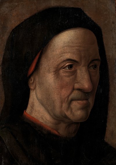 一位老人的画像，约。 1470-75。 作者 雨果范德高斯