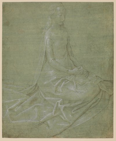 坐位圣女，约1475年-1485年 作者 雨果范德高斯