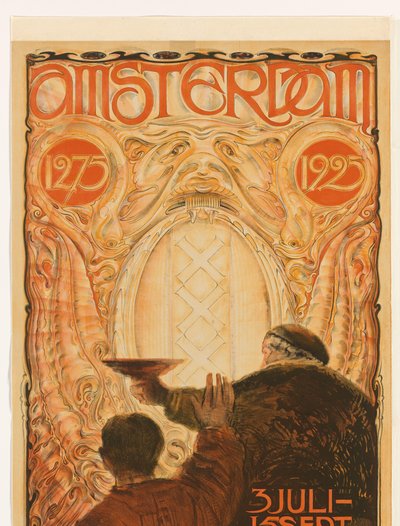 阿姆斯特丹 1275-1925 展览海报
阿姆斯特丹 1275 年 1925 年（物品上的标题） 作者 惠比伦