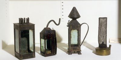 原型矿工的安全灯，1815年 作者 汉弗莱·戴维
