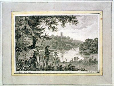 Humphrey Repton的电话卡，由Thomas Medland雕刻（fl.1808-22） 作者 汉弗莱·雷普顿