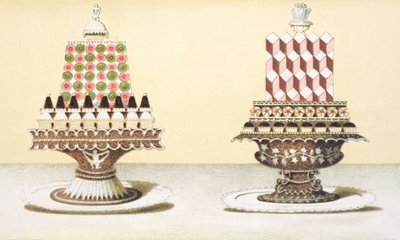 设计甜点的介绍，从法国烹调的匈牙利烹饪书的例证，c.1880 作者 匈牙利学校