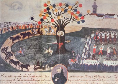 1795年5月20日执行Ignac Martinovics及其同伴 作者 匈牙利学校