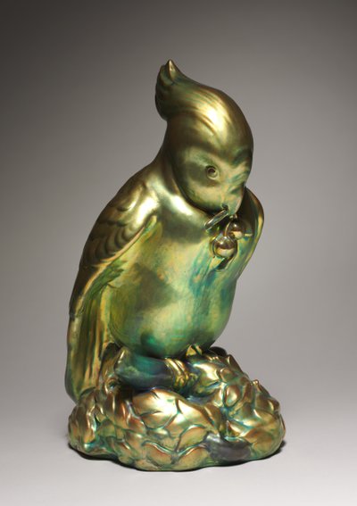 鹦鹉，约1910年在Zsolnay工厂制造 作者 匈牙利学校