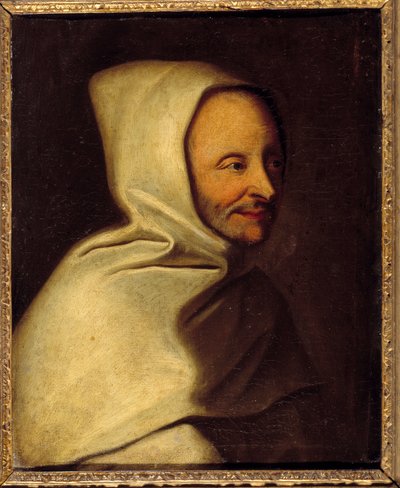 Armand the Bouthiller de Rance 的肖像，特拉普 (1626-1700) 的神父，特拉普教团的创始人，在 Hyacinthe Rigaud (1659-1743) 17 世纪太阳之后绘画。 0,4x0,32 m 尚蒂伊，孔德博物馆 作者 Hyacinthe (after) Rigaud