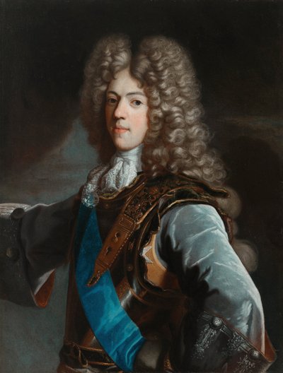 康斯坦丁-弗拉迪斯拉夫-索比斯基（1680-1726 年）肖像 - 里戈，Hyacinthe Francois Honore，圈内人 - 约 1696 年 - 布面油画 - 112,5x89 - 威拉诺夫宫博物馆 作者 风信子（Rigaud的圆圈）