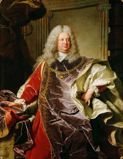 巴洛克风格：Philippe Louis, comte de Sinzendorf Neubourg - Portrait of Count Philipp Ludwig Wenzel von Sinzendorf (1671-1742) par Rigaud, Hyacinthe Francois Honore (1659-1743) 作者 风信子 Francois Rigaud