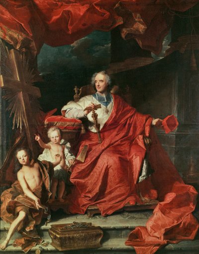 红衣主教（1643-1715）开启&39;圣门&39;，1708年 作者 风信子 Francois Rigaud