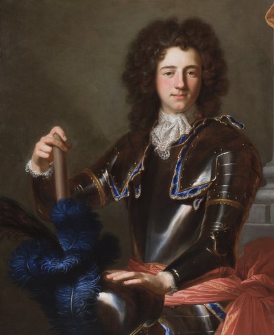 亨利Bentinck画象细节，后来第1位波特兰公爵，1699年 作者 风信子 Francois Rigaud
