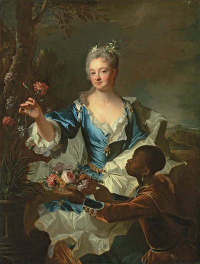 Hyacinthe-Sophie de Beschanel-Nointel，侯爵夫人·路维尔的肖像 作者 风信子 Francois Rigaud