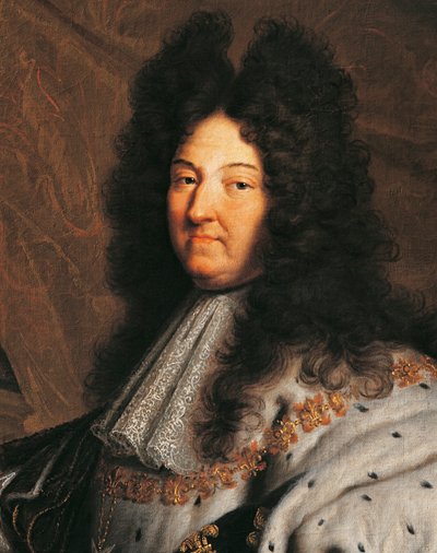 法国路易十四，又称路易大帝或太阳王（1638-1715）的画像，由扬辛特-里戈（1659-1743）绘制 作者 风信子 Francois Rigaud