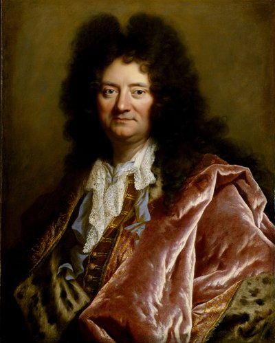 一位绅士的肖像，约 1705 年（布面油画） 作者 风信子 Francois Rigaud