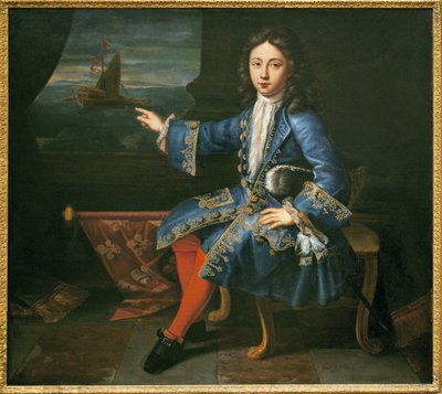 图卢兹伯爵（1678-1737）的画像。(路易十四（1638-1715）和孟德斯潘夫人（Francoise Athenais，孟德斯潘侯爵夫人）的公认的儿子 作者 风信子 Francois Rigaud