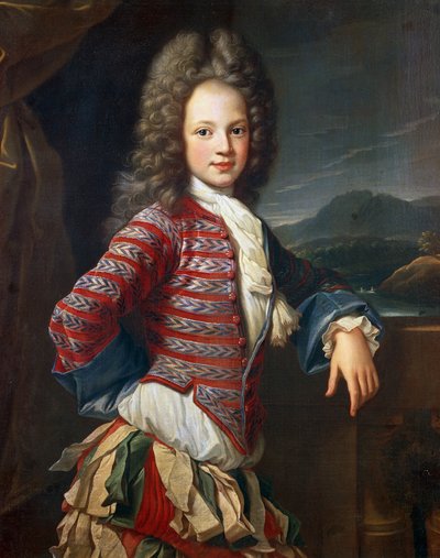 苏格兰王子，Hyacinthe Rigaud (1659 - 1743), 画作 作者 风信子 Francois Rigaud
