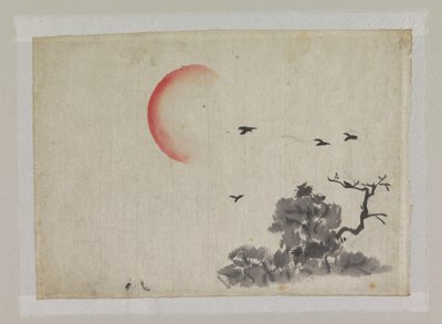 风景与夕阳 作者 一仓斋