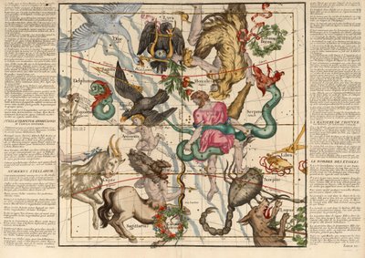 说明，酒吧在冬至板5从浑天板架。 1674（手彩色雕刻） 作者 伊格纳斯·加斯顿Pardies