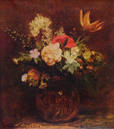 一碗花，1864年，1935年。 作者 伊格纳斯·亨利·让·范坦·拉图尔