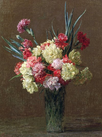 康乃馨 作者 Ignace Henri Jean Fantin Latour