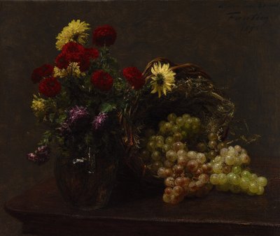 鲜花和葡萄 作者 伊格纳斯·亨利·让·范坦·拉图尔