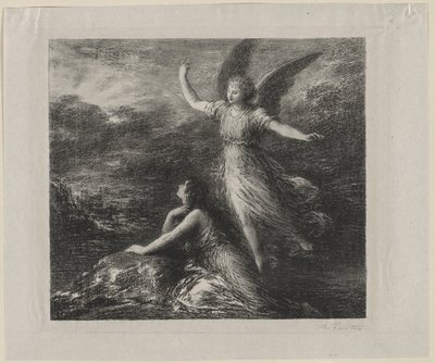 天堂与仙女》，1884年。 作者 伊格纳斯·亨利·让·范坦·拉图尔