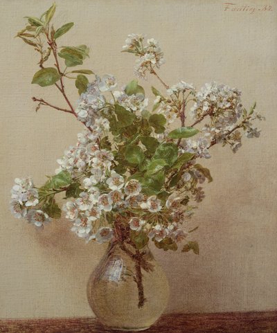 梨花，1882年 作者 Ignace Henri Jean Fantin Latour