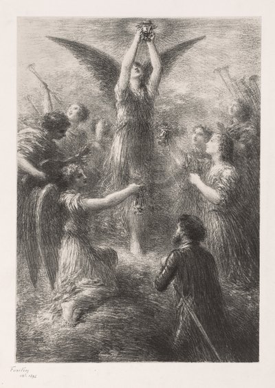Lohengrin的序曲，1898年。 作者 伊格纳斯·亨利·让·范坦·拉图尔