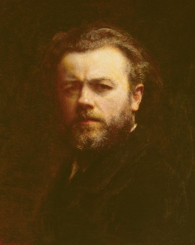 自画像，1883年 作者 Ignace Henri Jean Fantin Latour
