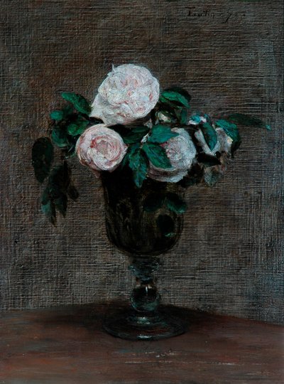 玫瑰研究，1872年 作者 伊格纳斯·亨利·让·范坦·拉图尔