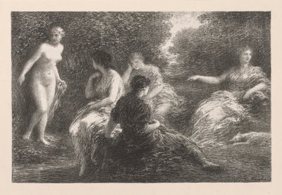 泳客，1896年。 作者 伊格纳斯·亨利·让·范坦·拉图尔