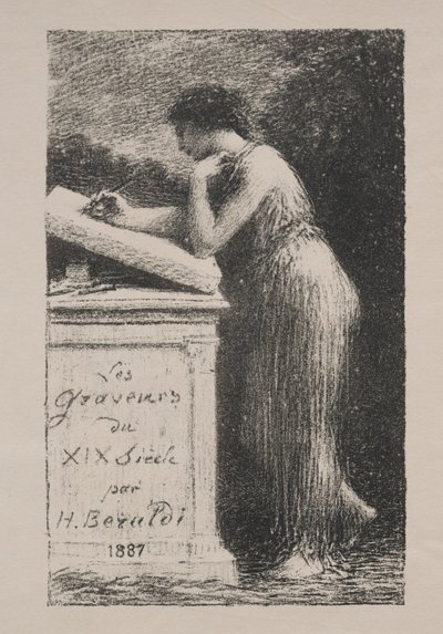 平版画，1887年。 作者 伊格纳斯·亨利·让·范坦·拉图尔
