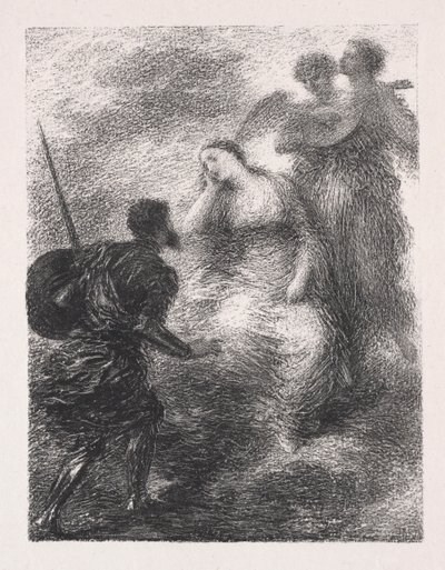 愿景，1895年。 作者 伊格纳斯·亨利·让·范坦·拉图尔