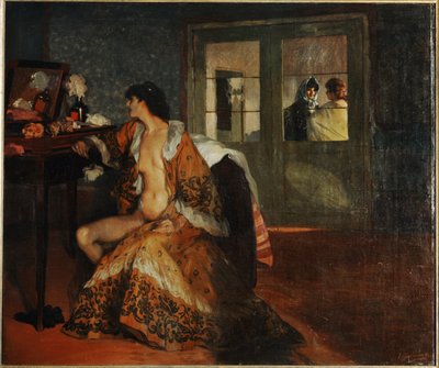 塞莱斯蒂娜......（布面油画） 作者 伊格纳西奥·祖洛加（Ignacio Zuloaga y Zabaleta）