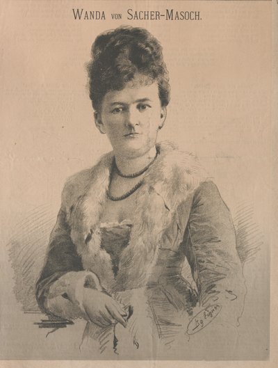 作家万达-冯-萨切尔-马索克，女，安吉丽卡-奥罗拉-吕梅林，1879年。 作者 Ignaz Eigner