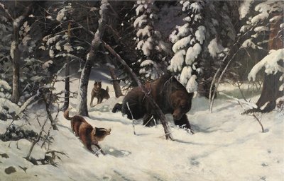 熊狩猎 作者 Illarion Mikhailovich Pryanishnikov