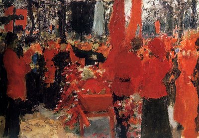 革命者的葬礼，1905年》，约1900-1930年 作者 伊利亚·叶菲莫维奇·列宾