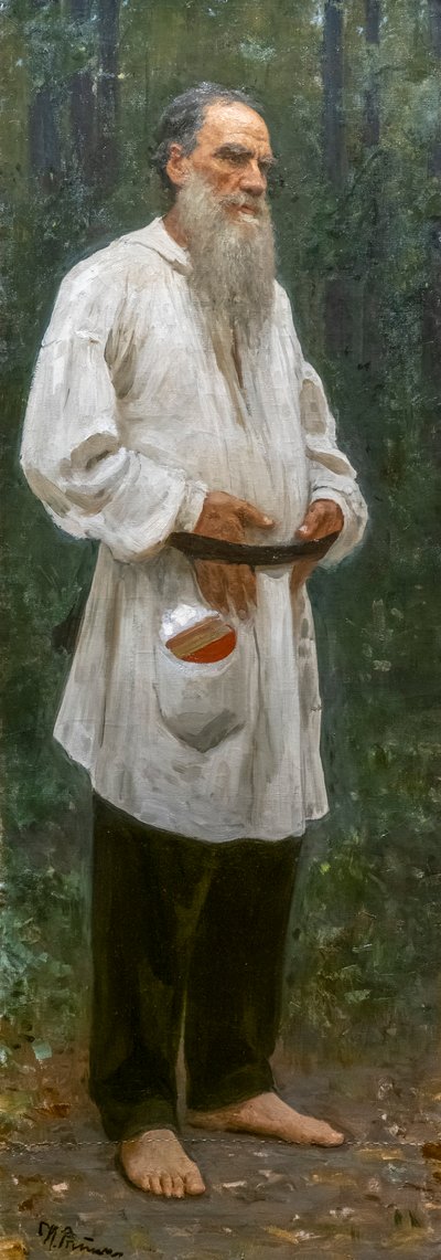 莱昂-托尔斯泰赤脚 作者 伊利亚·叶菲莫维奇·列宾