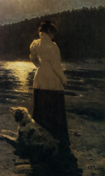 1896年月夜 作者 伊利亚·叶菲莫维奇·列宾