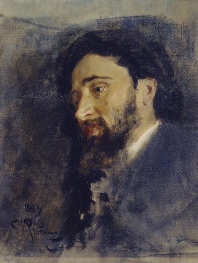 作者画像Vsevolod M. Garshin 1855-1888，1883年 作者 伊利亚·叶菲莫维奇·列宾