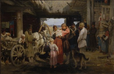 新兵告别，1879年 作者 伊利亚·叶菲莫维奇·列宾
