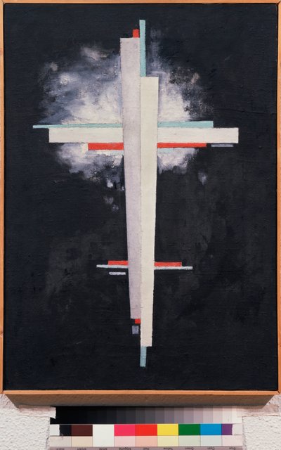 至上主义 - Suprematism - 伊利亚-格里戈里耶维奇-查什尼克（Ilia Chachnik）（1902-1929 年）的绘画，布面油画 作者 伊利亚·格里戈列维奇·查什尼克