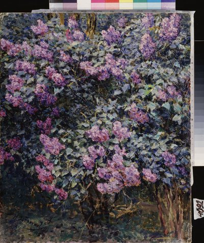 丁香花伊利亚（伊利亚）-谢苗诺维奇-奥斯特鲁霍夫（1858-1929 年）的画作，布面油画 作者 伊利亚·奥斯特鲁霍夫（Ilya Ostrouhov）