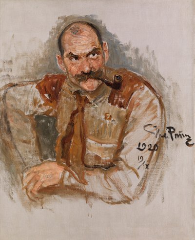 艺术家Akseli Gallen-Kallela的肖像，1865-1931，1920。 作者 伊利亚·叶菲莫维奇·列宾