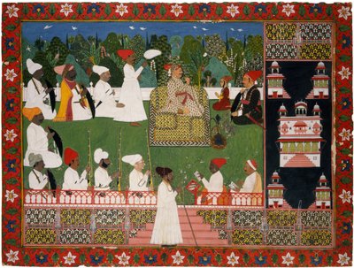 18世纪中叶的焦特布尔大君阿吉特·辛格（Ajit Singh）16781724。 作者 印度艺术